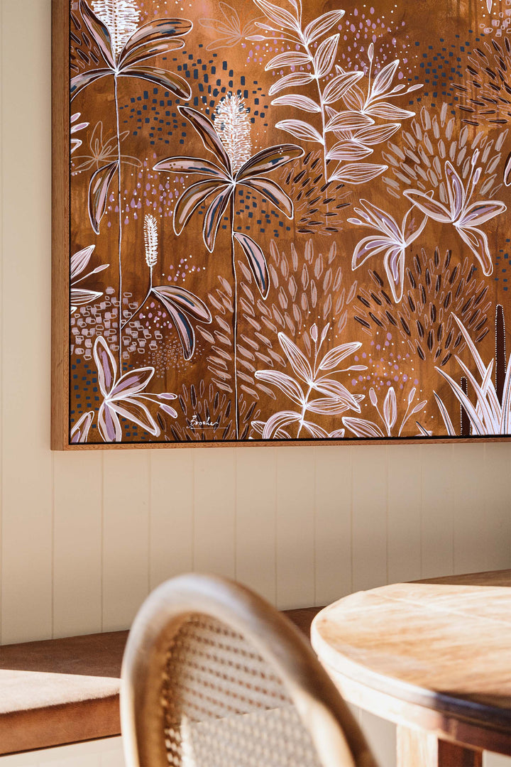 Free Print: Banksia In Bronze - 100 x 100cm (International)