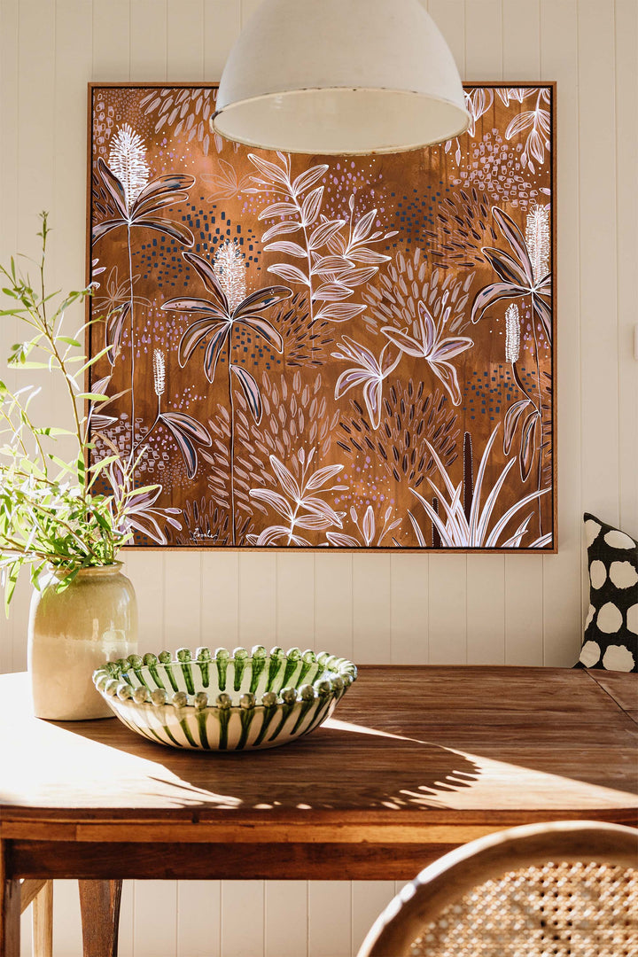 Free Print: Banksia In Bronze - 100 x 100cm (International)