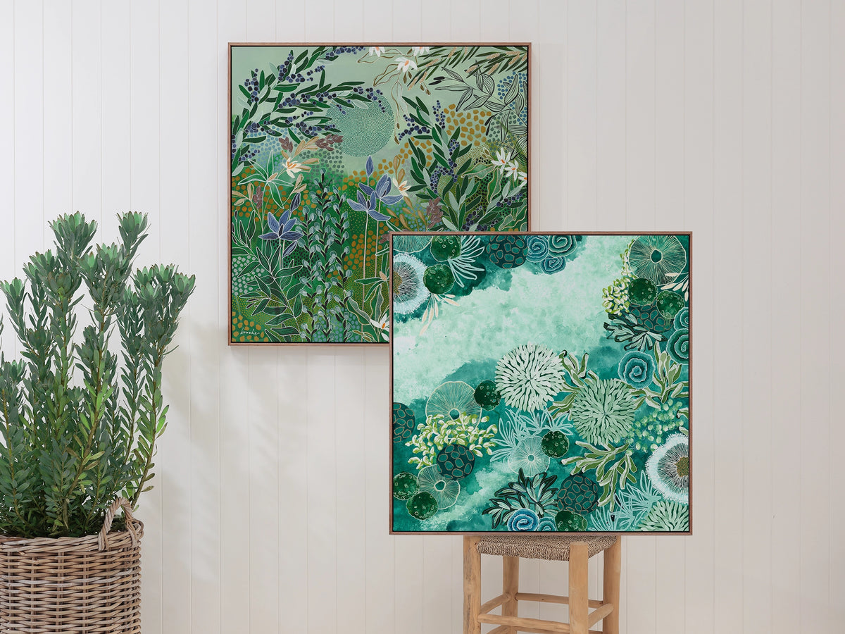 Beneath Turquoise Bay paired with Native Juniper