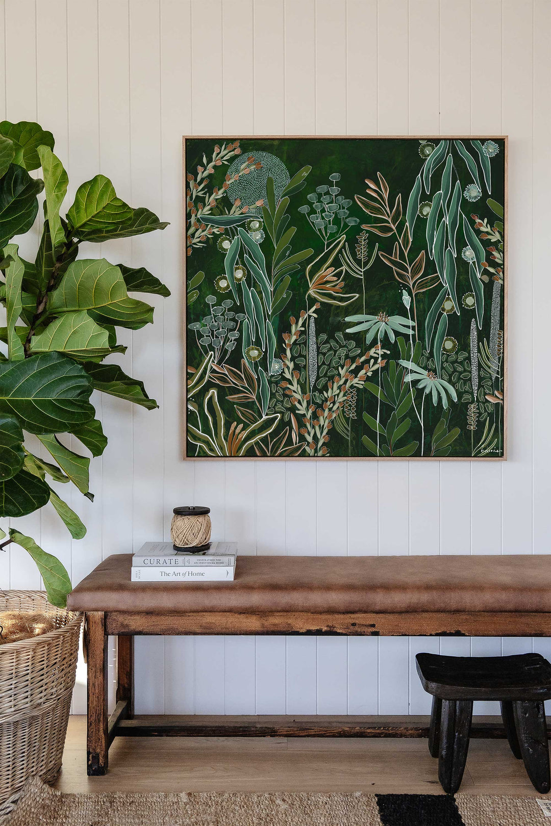 Moon Flowers - 79 x 79cm Print