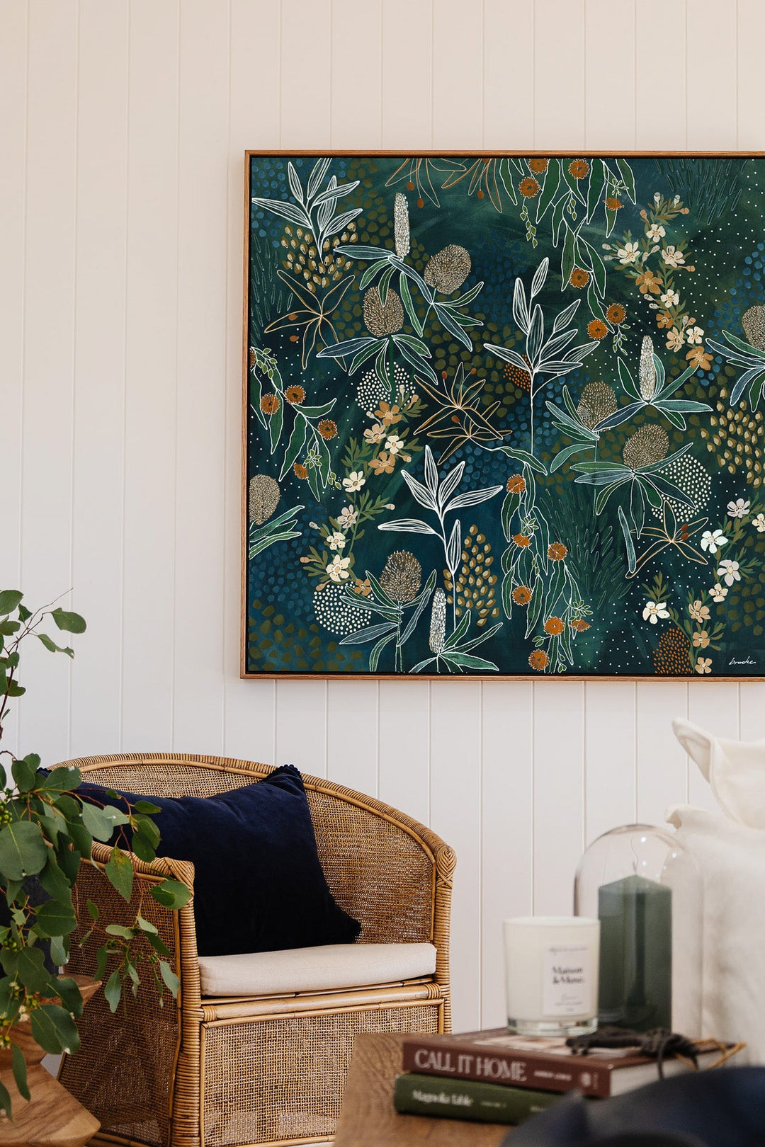 Free Print: Moonlit Manuka - 100 x 100cm (International)