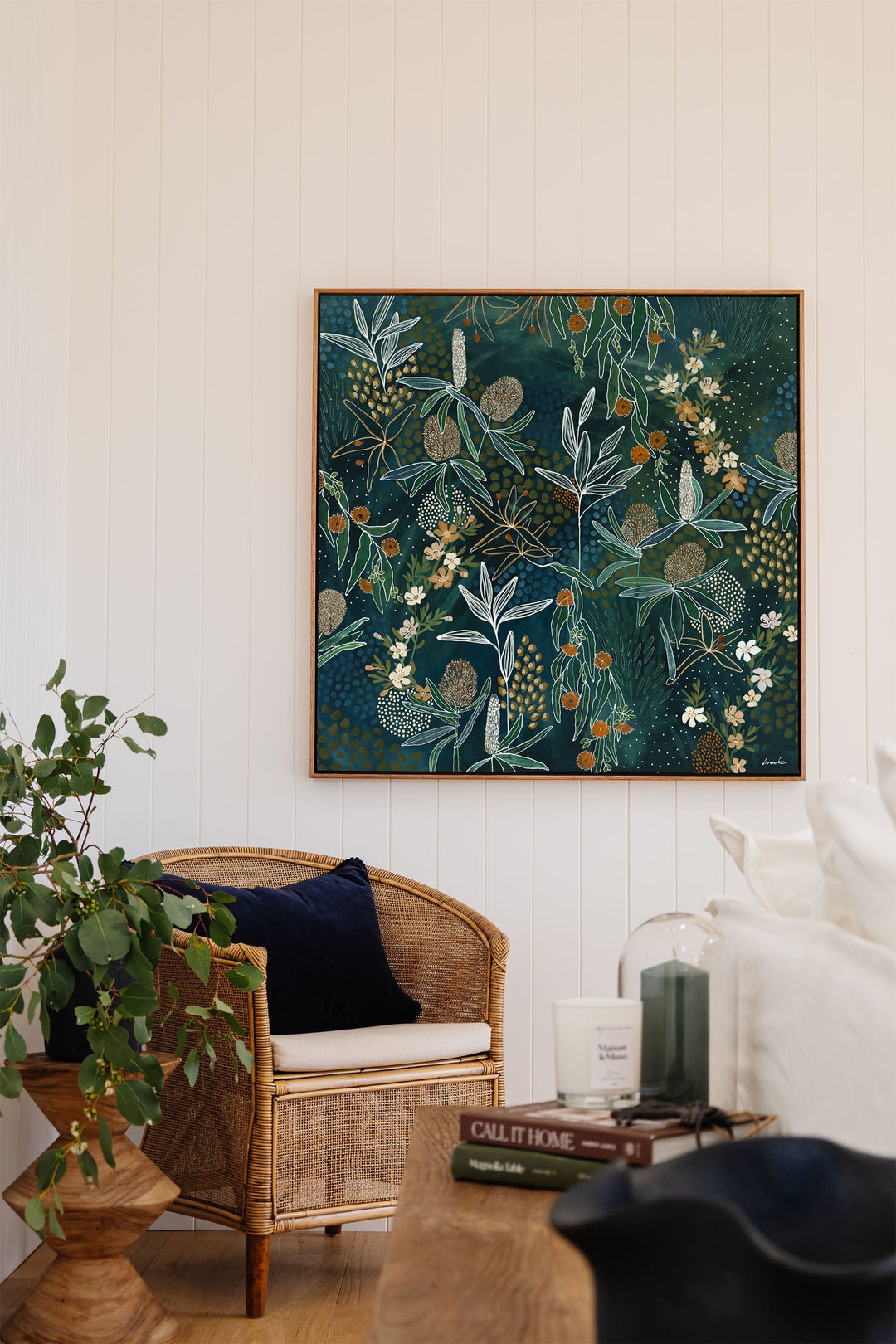 Free Print: Moonlit Manuka - 100 x 100cm (International)