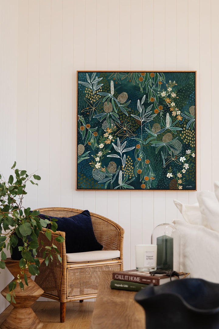 Free Print: Moonlit Manuka - 100 x 100cm (International)