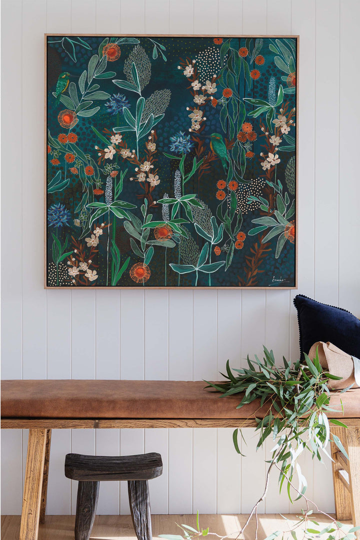 Free Print: River Kingfisher - 100 x 100cm