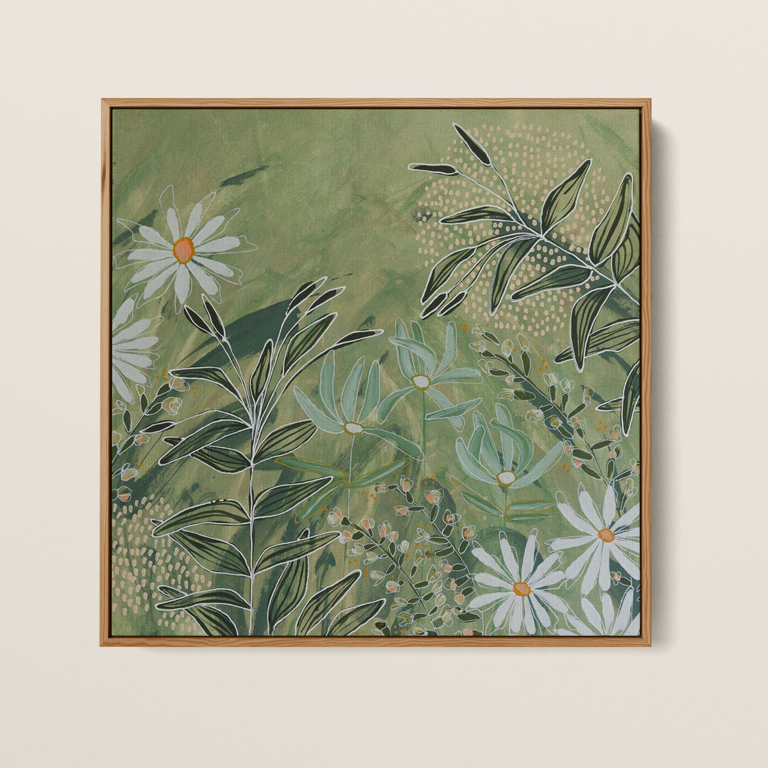 Seaside Daisy 40cm x 40cm - Rolled on Canvas or Cotton Rag